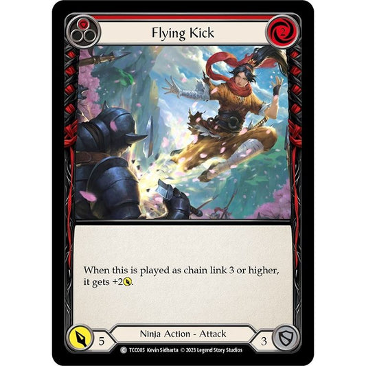 Image for Flying Kick (Red) (TCC085) (TCC) - Flesh and Blood TCG