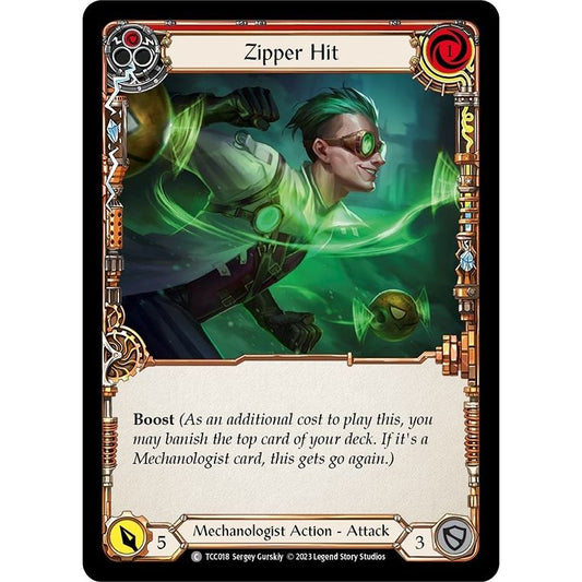 Image for Zipper Hit (Red) (TCC018) (TCC) - Flesh and Blood TCG