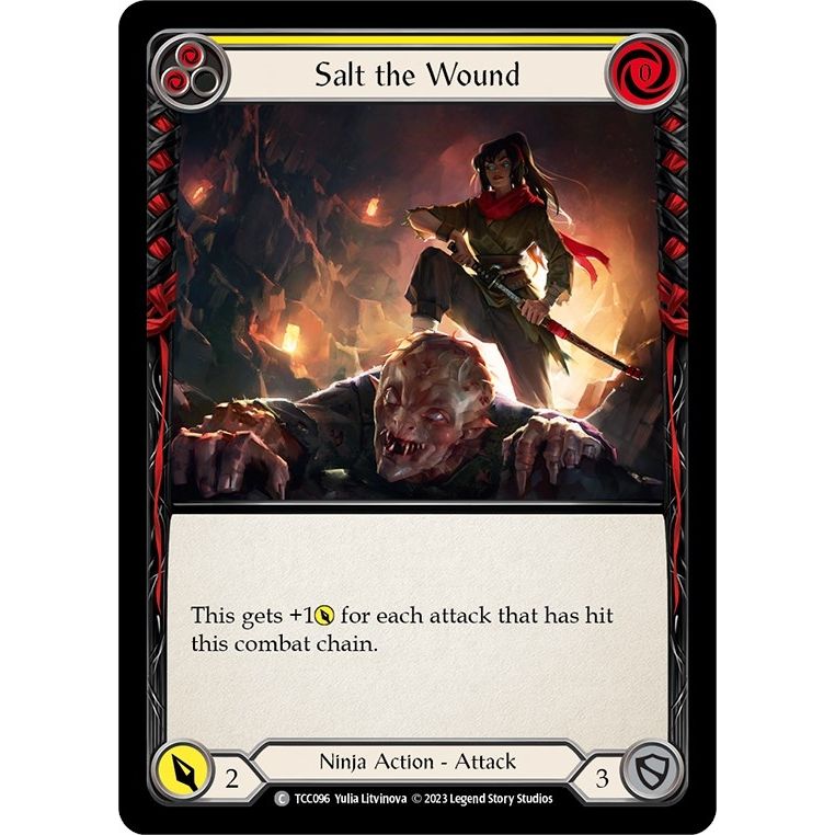 Image for Salt the Wound (Yellow) (TCC096) (TCC) - Flesh and Blood TCG