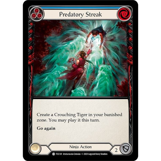 Image for Predatory Streak (Blue) (TCC101) (TCC) - Flesh and Blood TCG