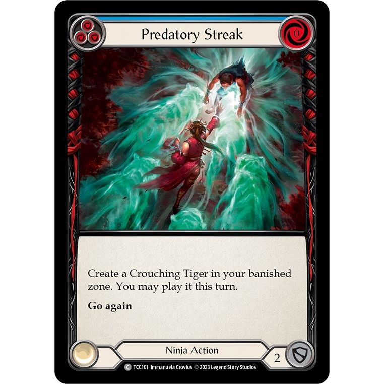 Image for Predatory Streak (Blue) (TCC101) (TCC) - Flesh and Blood TCG