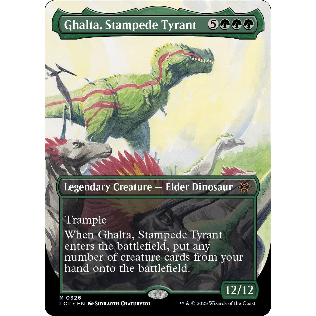 Image for Ghalta, Stampede Tyrant (Borderless) (326) (LCI) - Magic: The Gathering