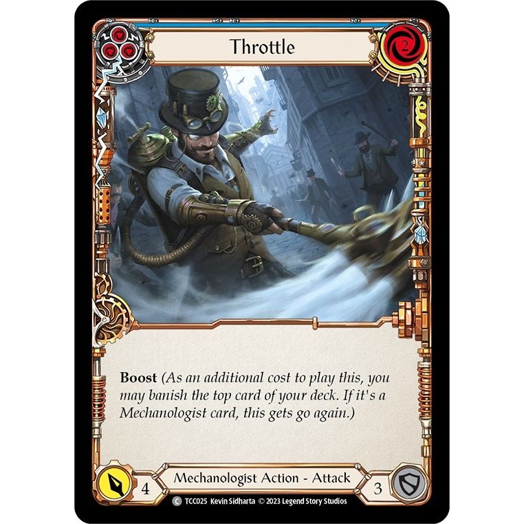 Image for Throttle (Blue) (TCC025) (TCC) - Flesh and Blood TCG