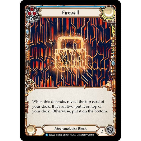 Image for Firewall (Blue) (TCC026) (TCC) - Flesh and Blood TCG