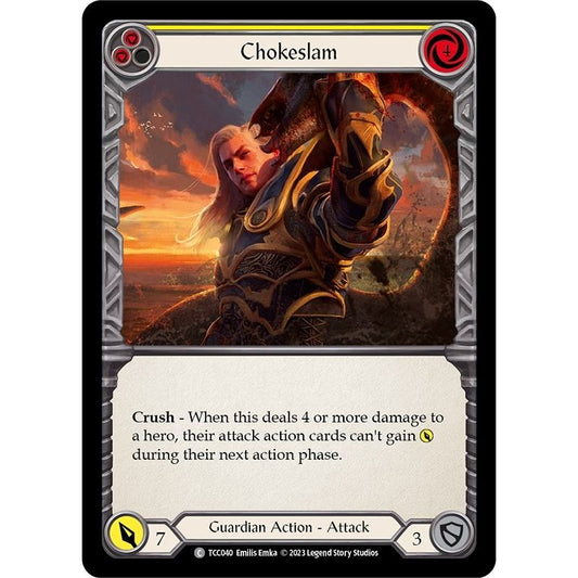 Image for Chokeslam (Yellow) (TCC040) (TCC) - Flesh and Blood TCG