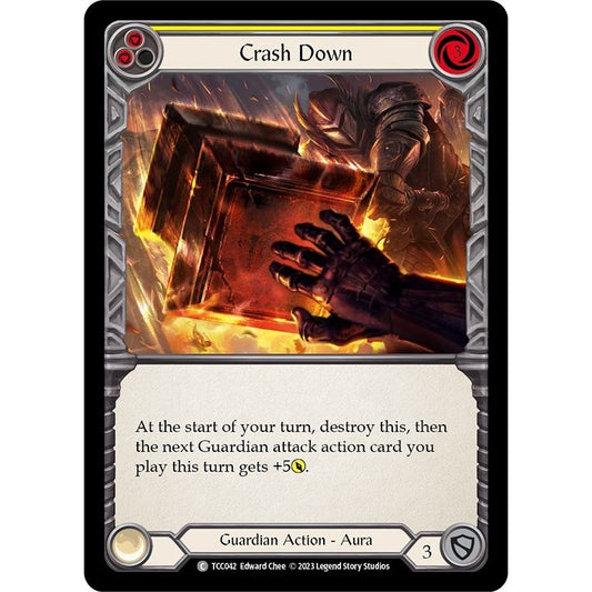 Image for Crash Down (Yellow) (TCC042) (TCC) - Flesh and Blood TCG