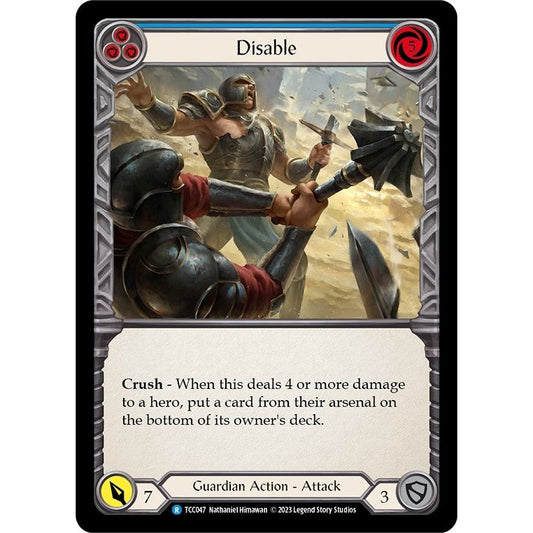 Image for Disable (Blue) (TCC047) (TCC) - Flesh and Blood TCG