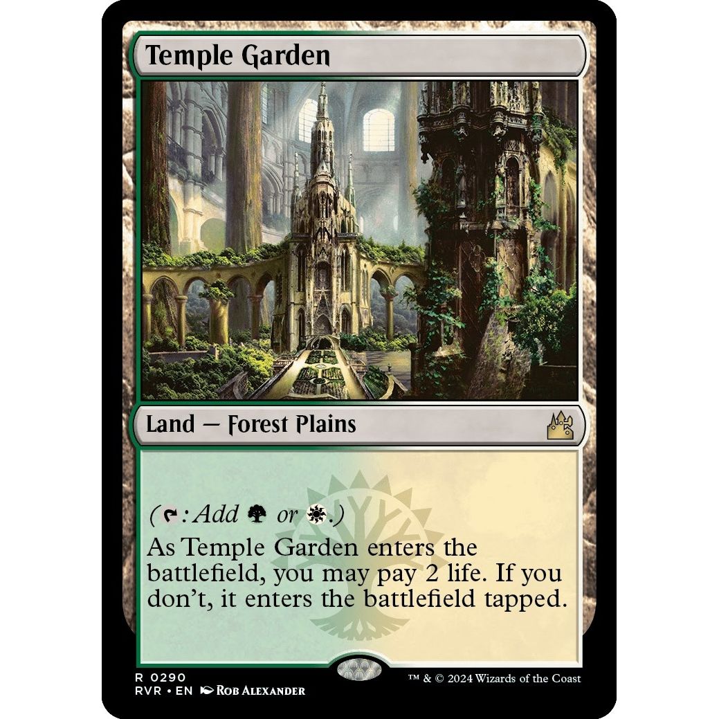 Image for Temple Garden (290) (RVR) - Magic: The Gathering