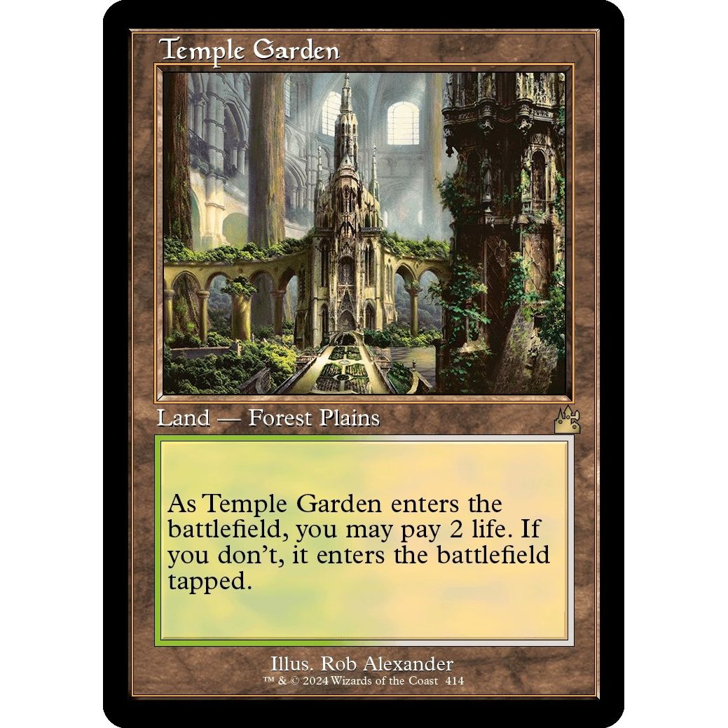 Image for Temple Garden (Retro Frame) (414) (RVR) - Magic: The Gathering
