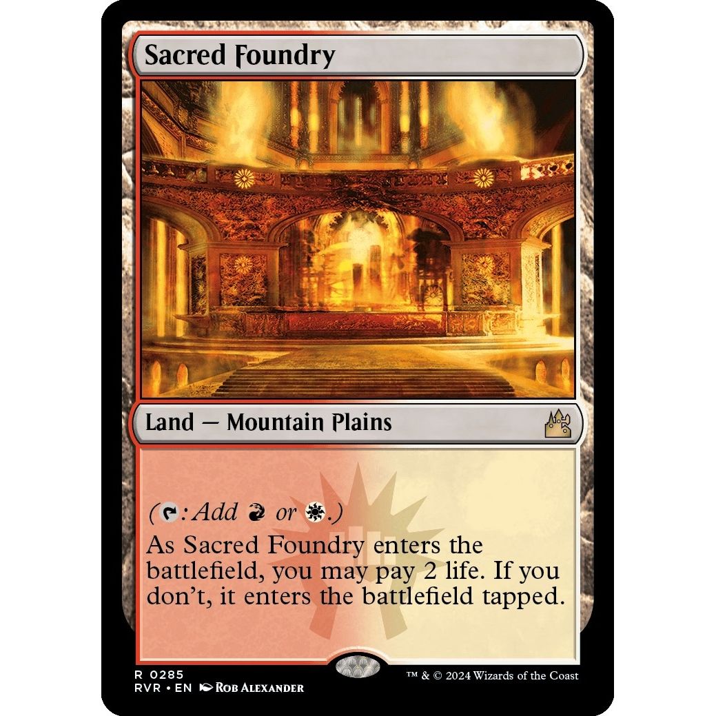 Image for Sacred Foundry (285) (RVR) - Magic: The Gathering