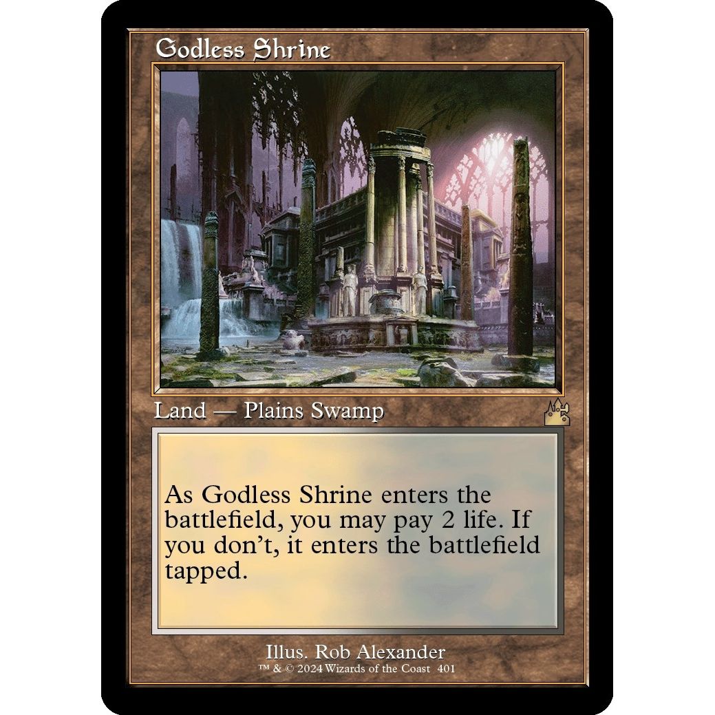 Image for Godless Shrine (Retro Frame) (401) (RVR) - Magic: The Gathering