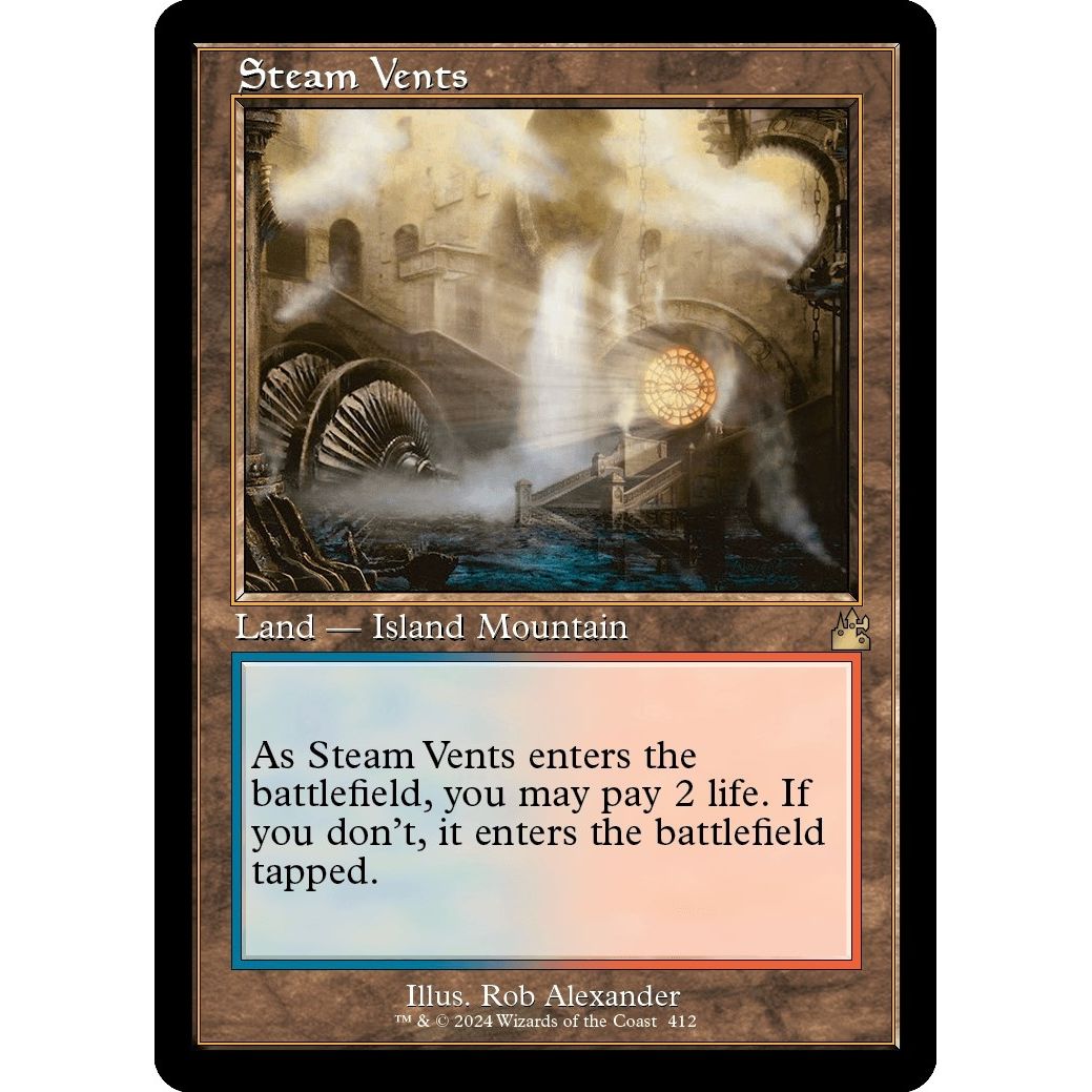 Image for Steam Vents (Retro Frame) (412) (RVR) - Magic: The Gathering