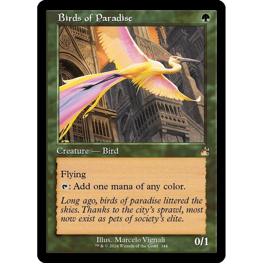 Image for Birds of Paradise (Retro Frame) (344) (RVR) - Magic: The Gathering