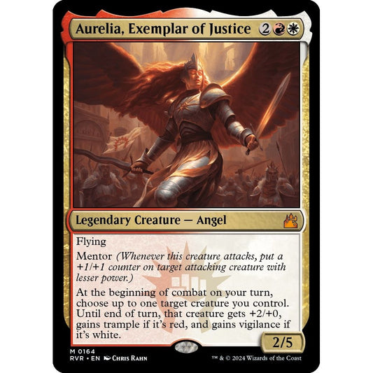 Image for Aurelia, Exemplar of Justice (164) (RVR) - Magic: The Gathering