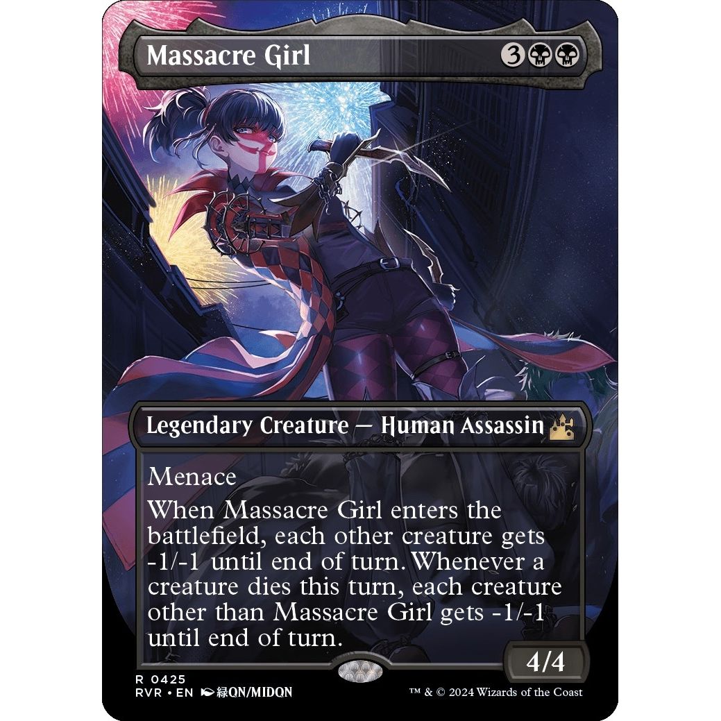 Image for Massacre Girl (Anime Borderless) (425) (RVR) - Magic: The Gathering