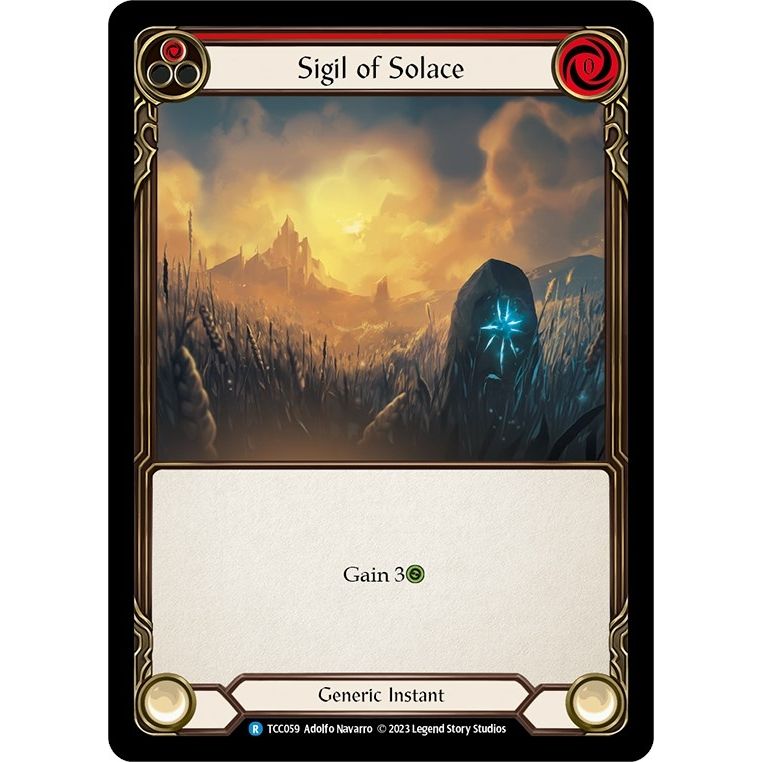 Image for Sigil of Solace (Red) (TCC059) (TCC) - Flesh and Blood TCG
