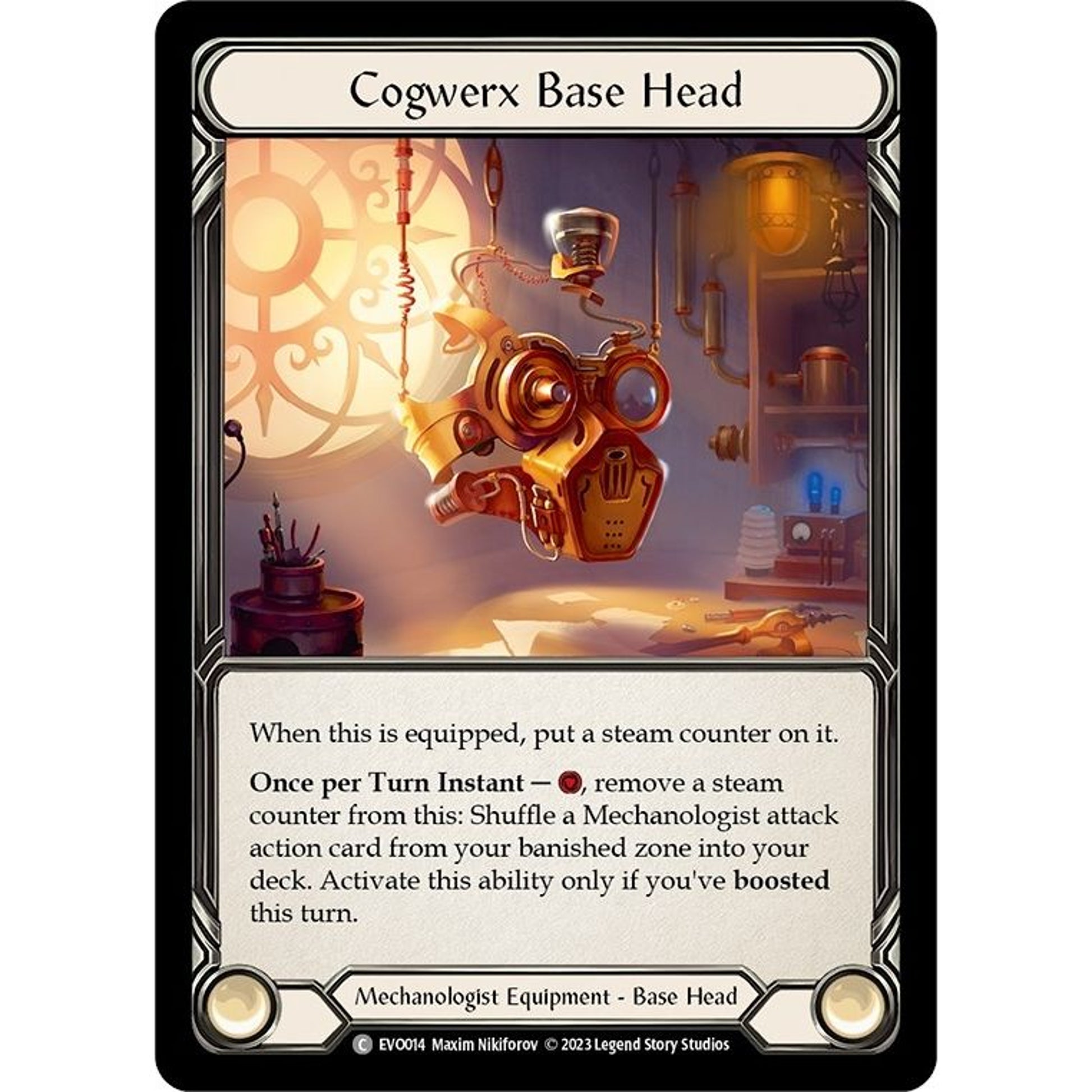 Image for Cogwerx Base Head (EVO014) (EVO) - Flesh and Blood TCG
