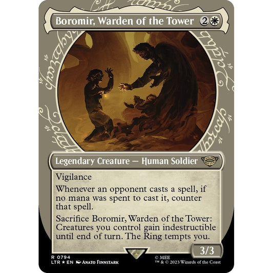 Image for Boromir, Warden of the Tower (Showcase) (Surge Foil) (794) (LTR) - Magic: The Gathering