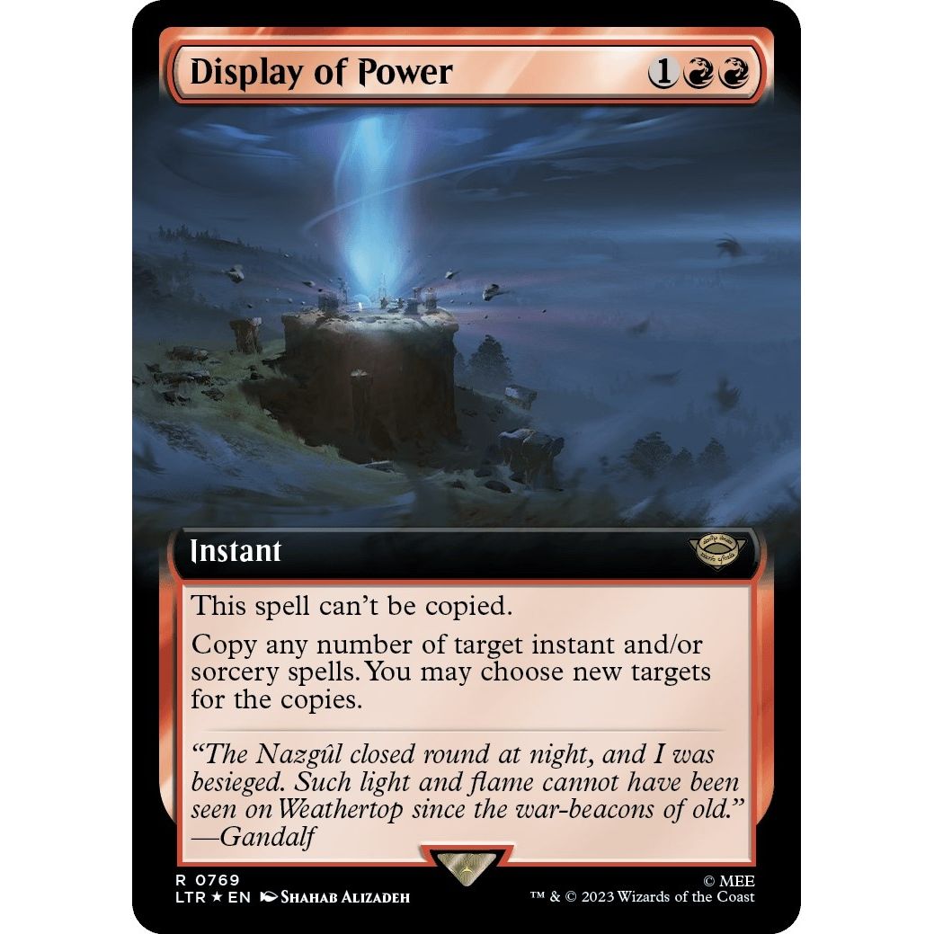 Image for Display of Power (Extended Art) (Surge Foil) (769) (LTR) - Magic: The Gathering