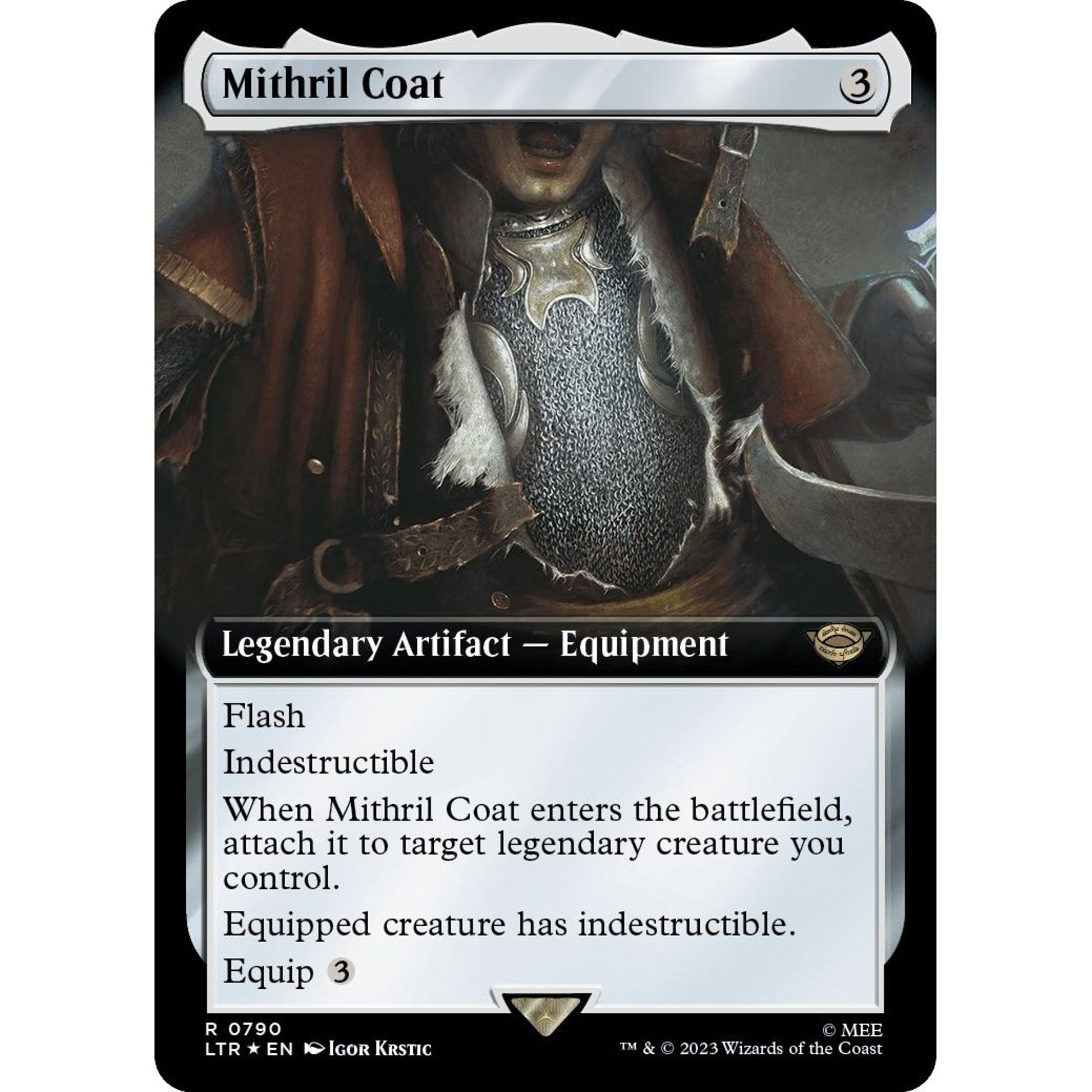 Image for Mithril Coat (Extended Art) (Surge Foil) (790) (LTR) - Magic: The Gathering