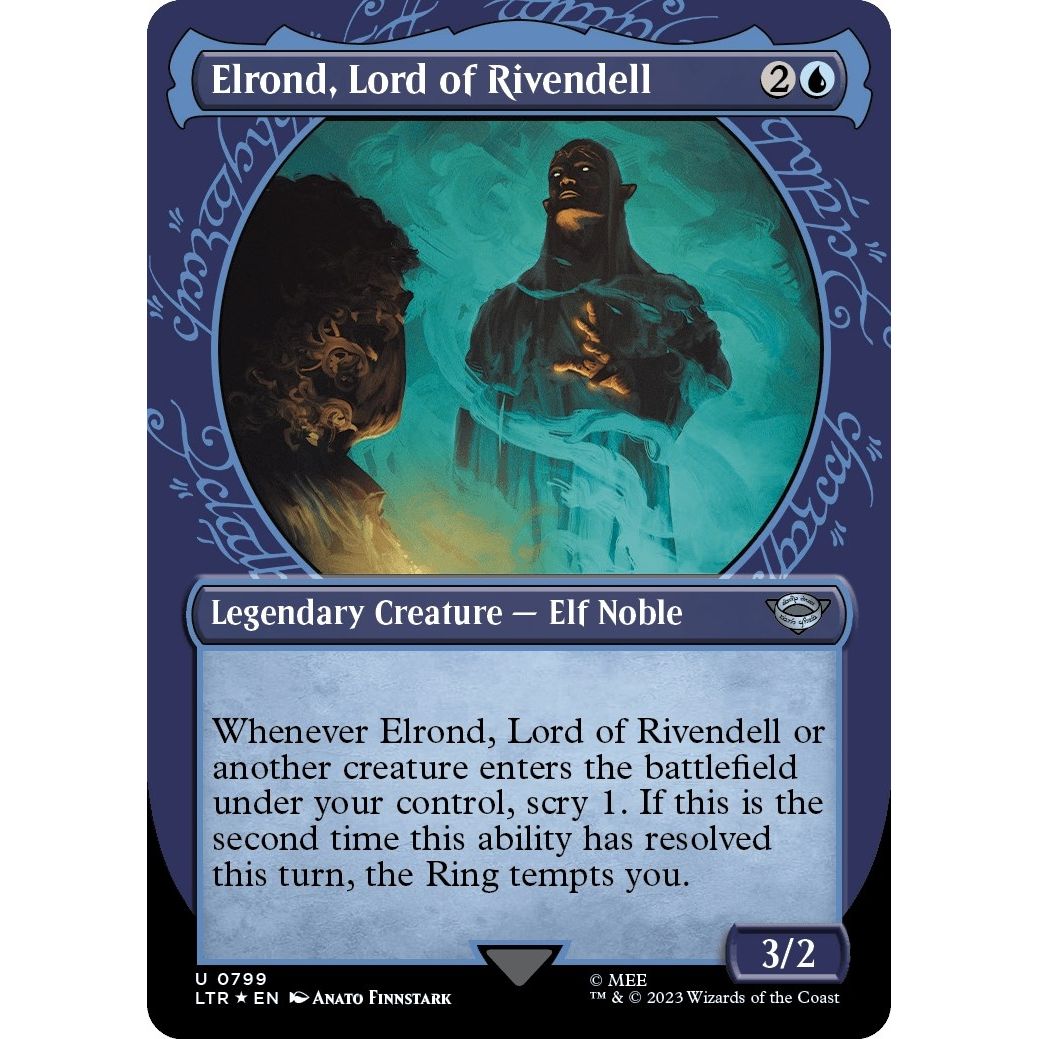 Image for Elrond, Lord of Rivendell (Showcase) (Surge Foil) (799) (LTR) - Magic: The Gathering