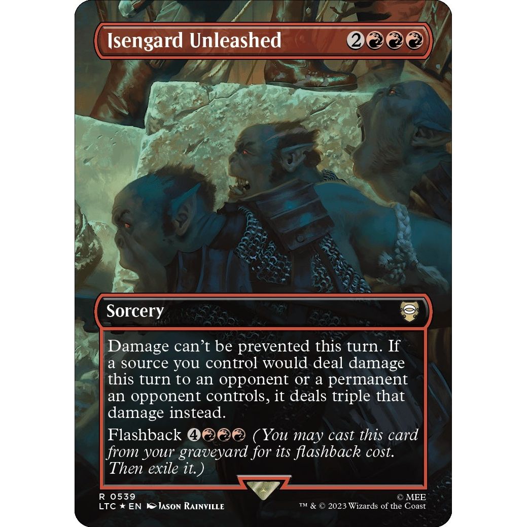 Image for Isengard Unleashed (Borderless) (Surge Foil) (539) (LTC) - Magic: The Gathering