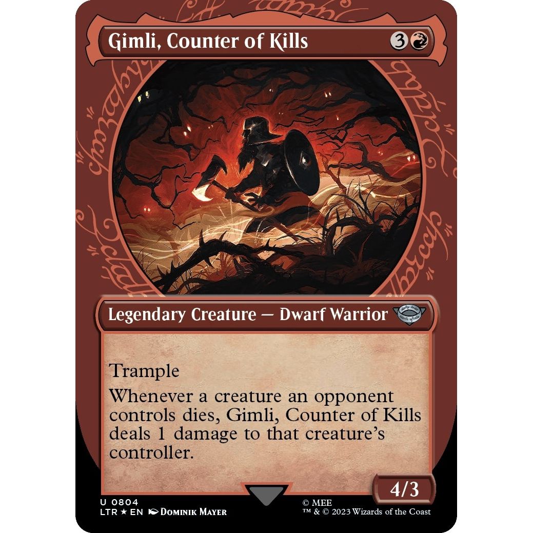 Image for Gimli, Counter of Kills (Showcase) (Surge Foil) (804) (LTR) - Magic: The Gathering