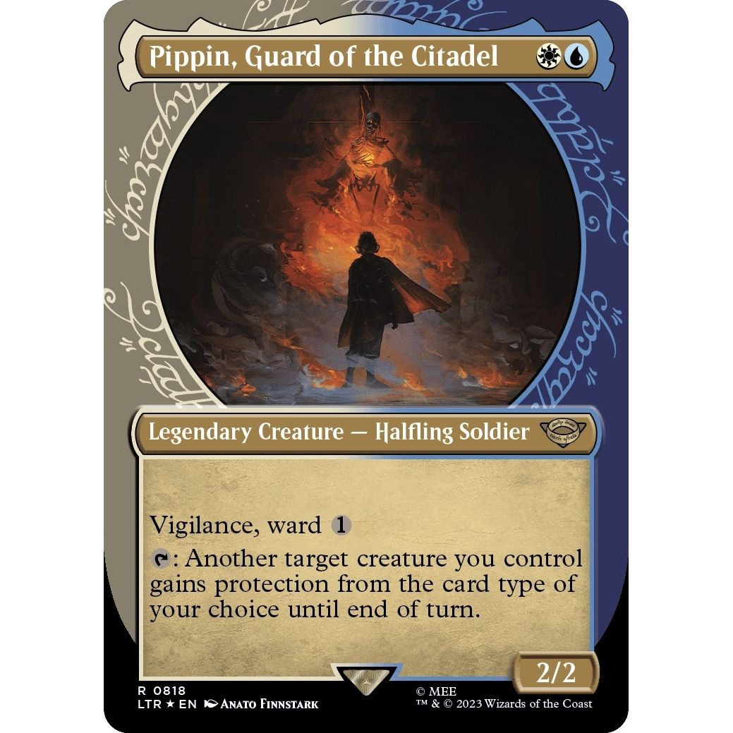 Image for Pippin, Guard of the Citadel (Showcase) (Surge Foil) (818) (LTR) - Magic: The Gathering