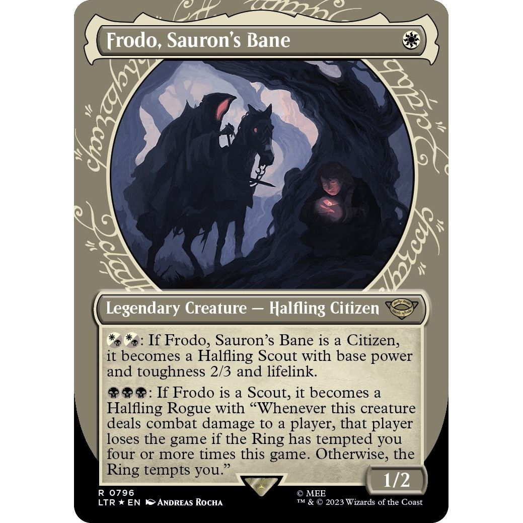 Image for Frodo, Sauron's Bane (Showcase) (Surge Foil) (796) (LTR) - Magic: The Gathering