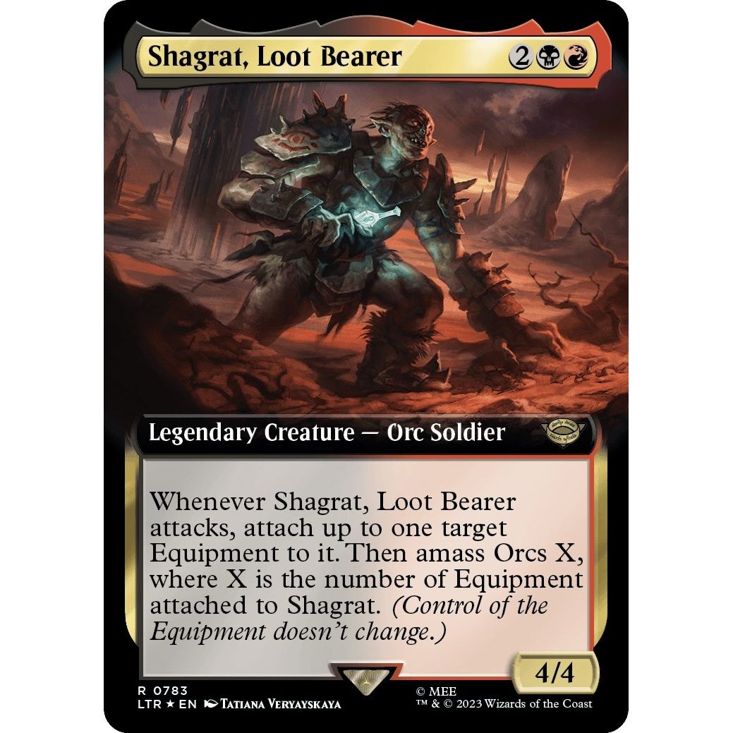 Image for Shagrat, Loot Bearer (Extended Art) (Surge Foil) (783) (LTR) - Magic: The Gathering