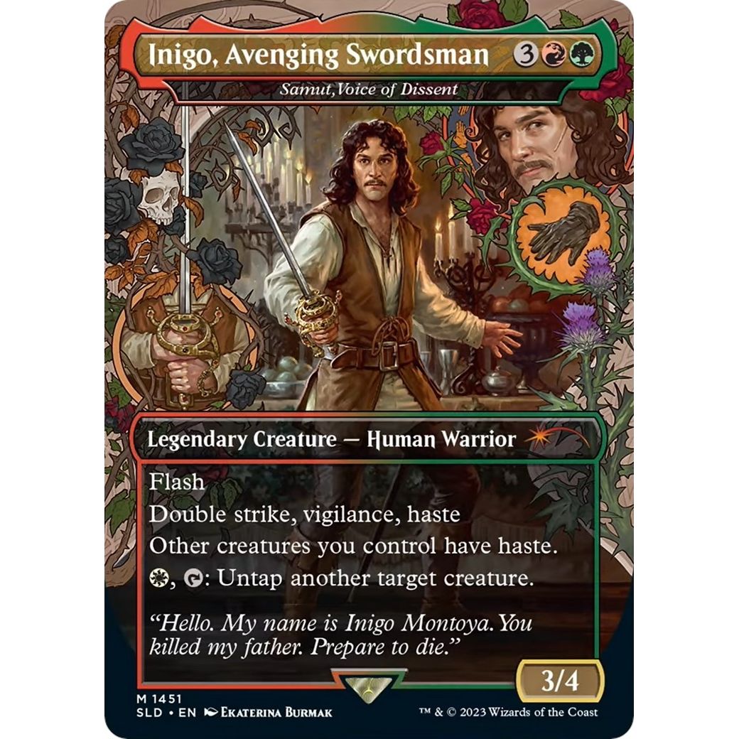 Image for Inigo, Avenging Swordsman - Samut, Voice of Dissent (1451) (SLD) - Magic: The Gathering