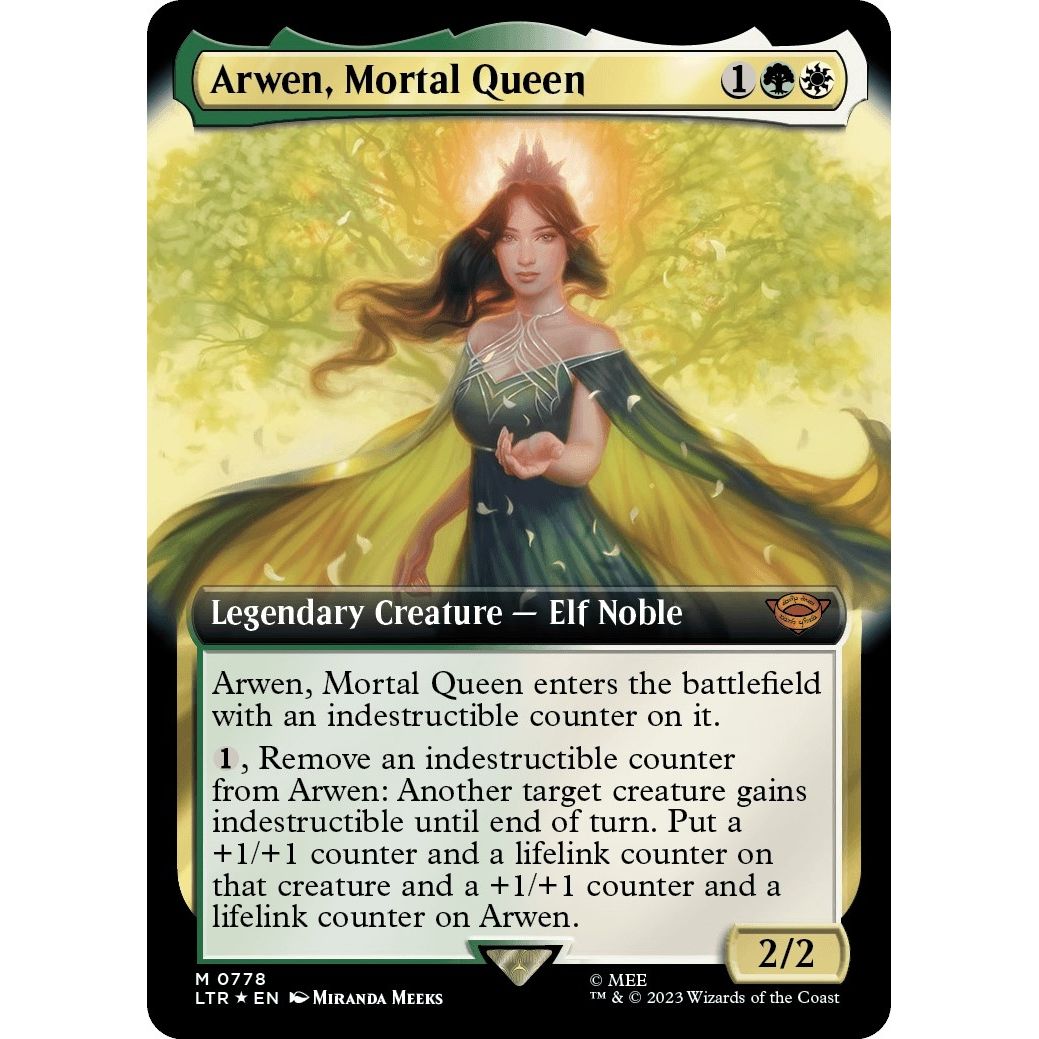 Image for Arwen, Mortal Queen (Extended Art) (Surge Foil) (778) (LTR) - Magic: The Gathering