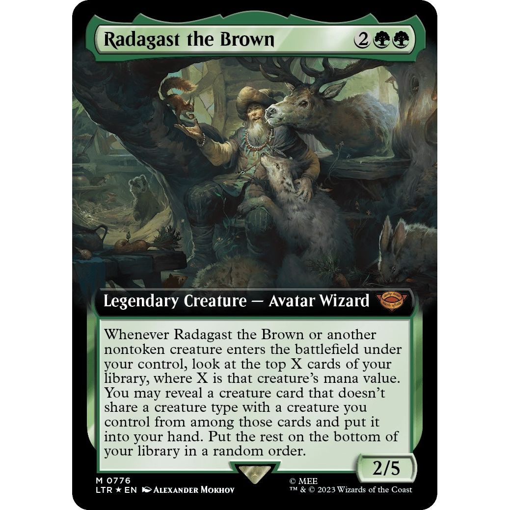 Image for Radagast the Brown (Extended Art) (Surge Foil) (776) (LTR) - Magic: The Gathering