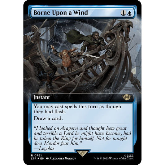 Image for Borne Upon a Wind (Extended Art) (Surge Foil) (761) (LTR) - Magic: The Gathering