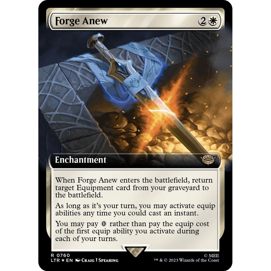 Image for Forge Anew (Extended Art) (Surge Foil) (760) (LTR) - Magic: The Gathering