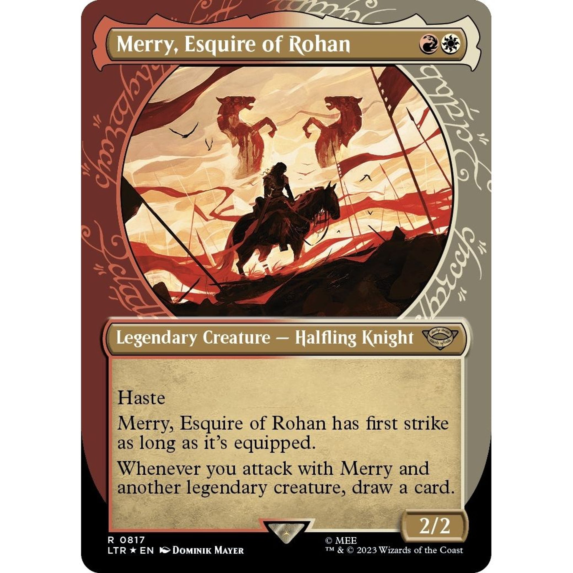 Image for Merry, Esquire of Rohan (Showcase) (Surge Foil) (817) (LTR) - Magic: The Gathering