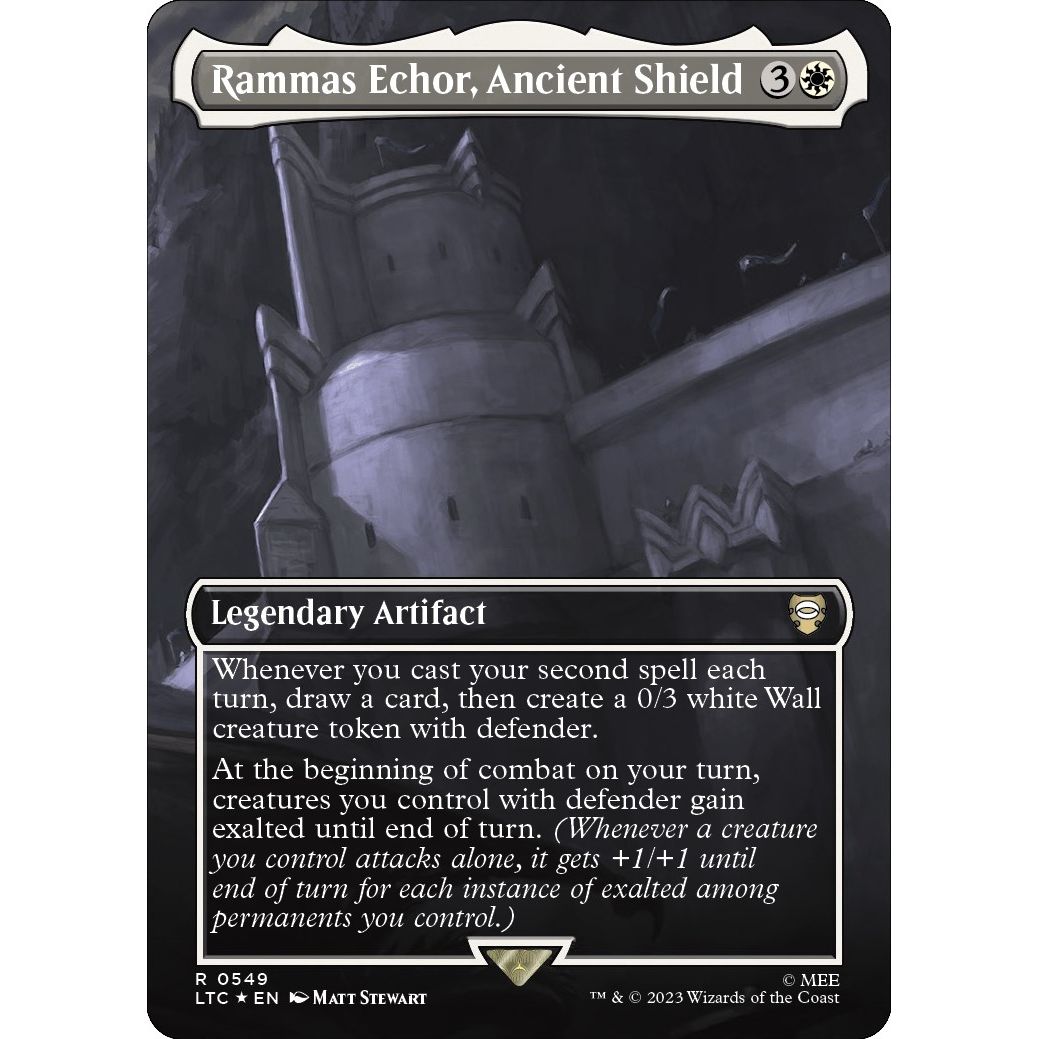 Image for Rammas Echor, Ancient Shield (Borderless) (Surge Foil) (549) (LTC) - Magic: The Gathering