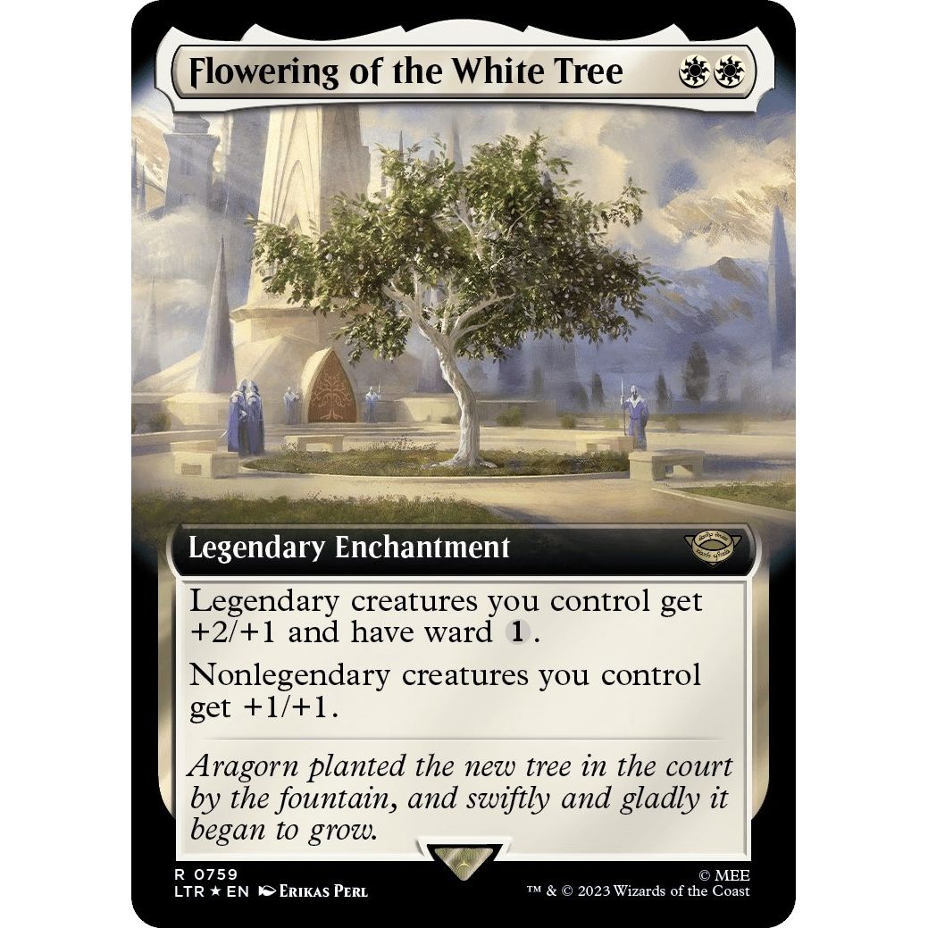 Image for Flowering of the White Tree (Extended Art) (Surge Foil) (759) (LTR) - Magic: The Gathering
