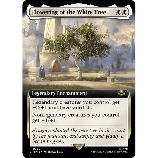 Image for Flowering of the White Tree (Extended Art) (Surge Foil) (759) (LTR) - Magic: The Gathering