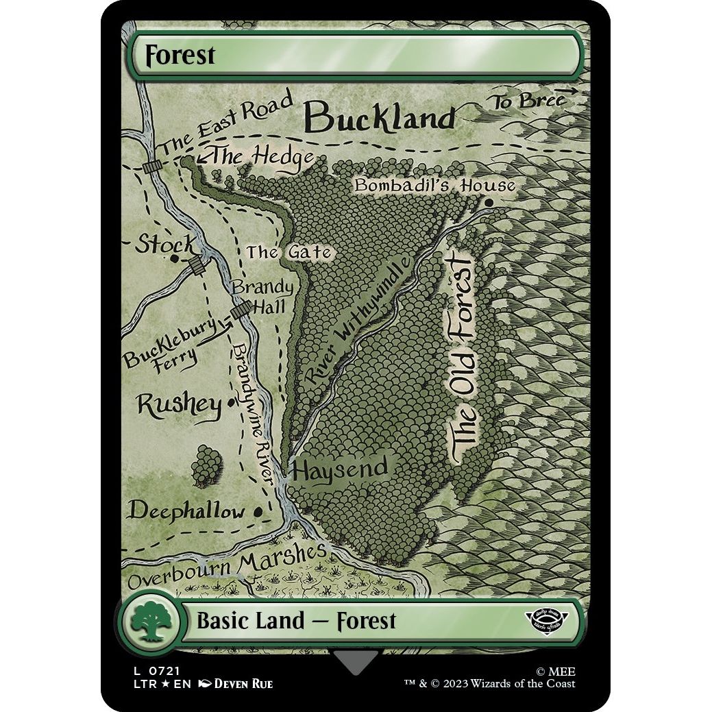 Image for Forest (0721) (Surge Foil) (721) (LTR) - Magic: The Gathering