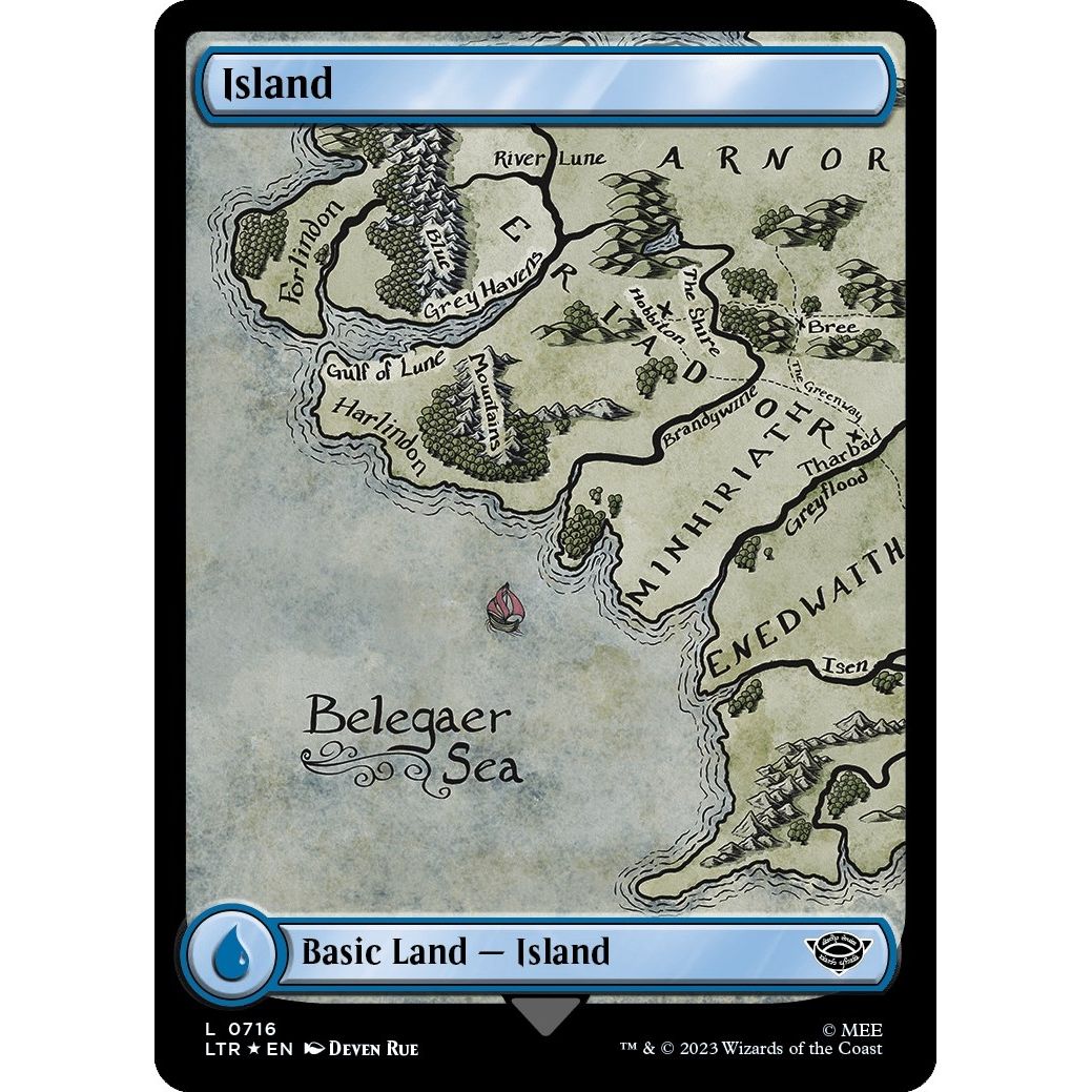 Image for Island (0716) (Surge Foil) (716) (LTR) - Magic: The Gathering