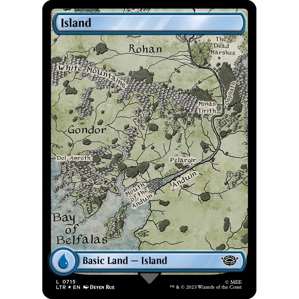 Image for Island (0715) (Surge Foil) (715) (LTR) - Magic: The Gathering