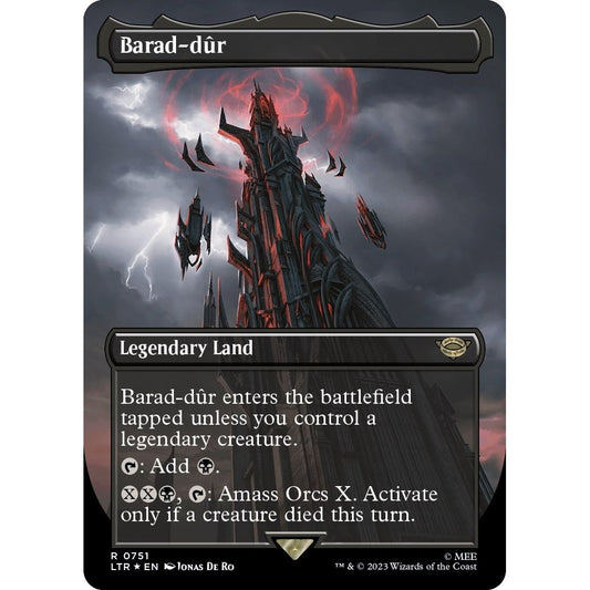 Image for Barad-dur (0751) (Borderless) (Surge Foil) (751) (LTR) - Magic: The Gathering