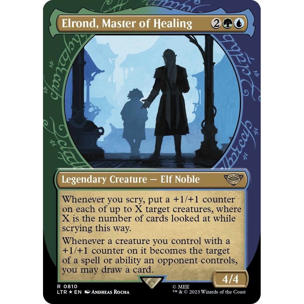 Image for Elrond, Master of Healing (Showcase) (Surge Foil) (810) (LTR) - Magic: The Gathering