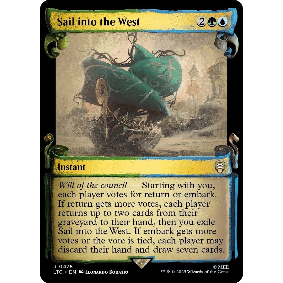 Image for Sail into the West (Showcase Scrolls) (475) (LTC) - Magic: The Gathering
