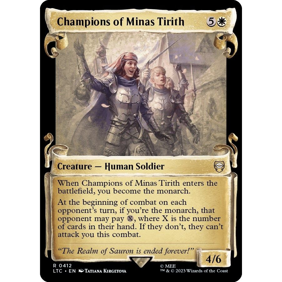 Image for Champions of Minas Tirith (Showcase Scrolls) (412) (LTC) - Magic: The Gathering