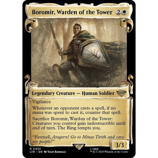 Image for Boromir, Warden of the Tower (Showcase Scrolls) (455) (LTR) - Magic: The Gathering