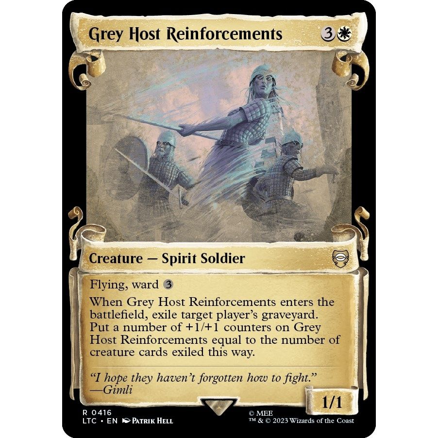 Image for Grey Host Reinforcements (Showcase Scrolls) (416) (LTC) - Magic: The Gathering