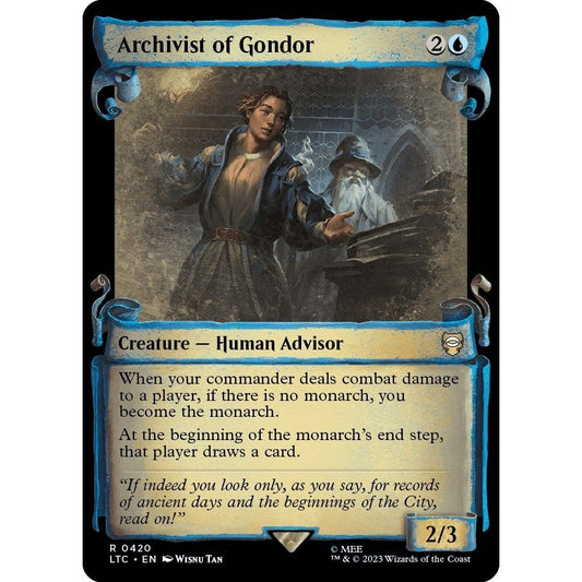 Image for Archivist of Gondor (Showcase Scrolls) (420) (LTC) - Magic: The Gathering