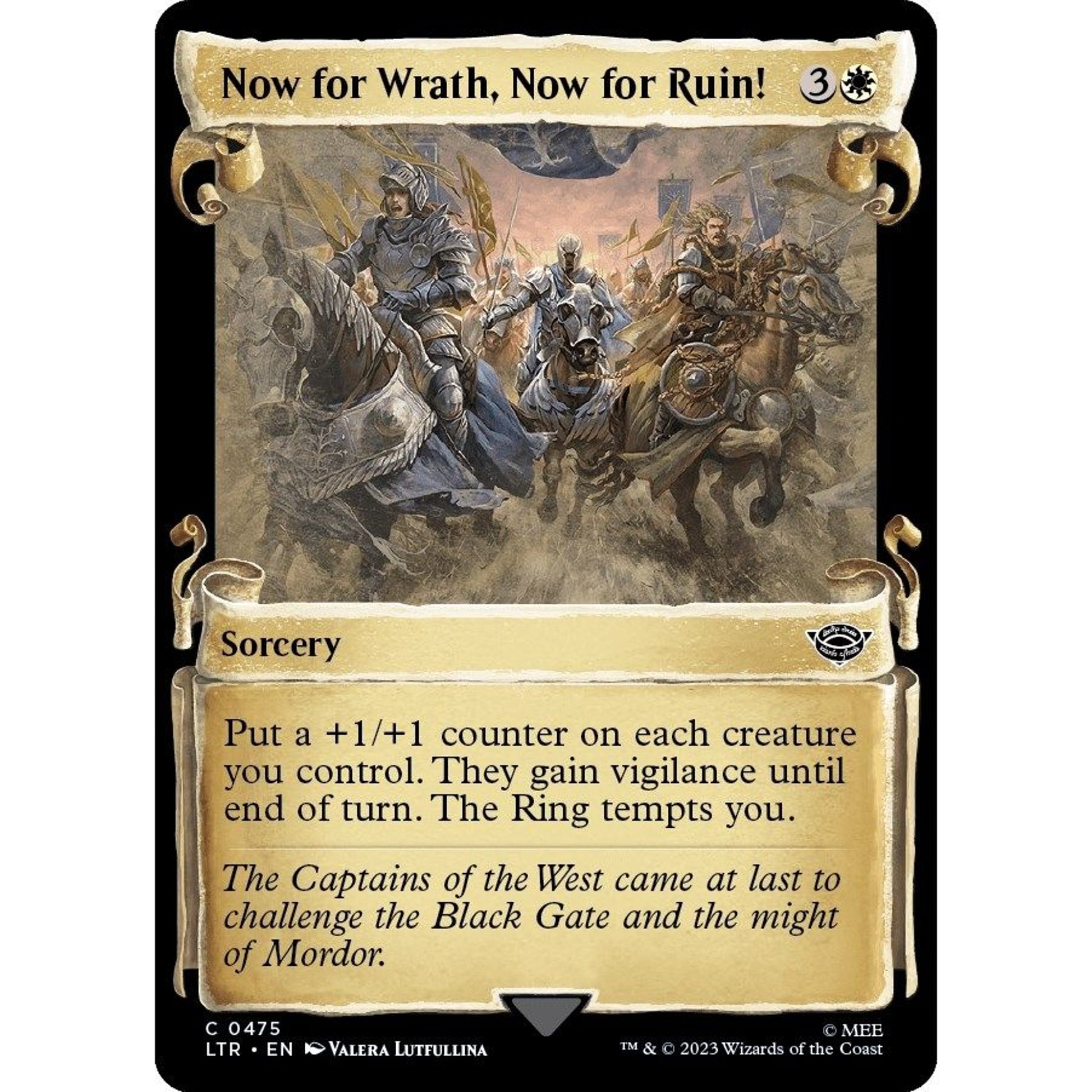 Image for Now for Wrath, Now for Ruin! (Showcase Scrolls) (475) (LTR) - Magic: The Gathering